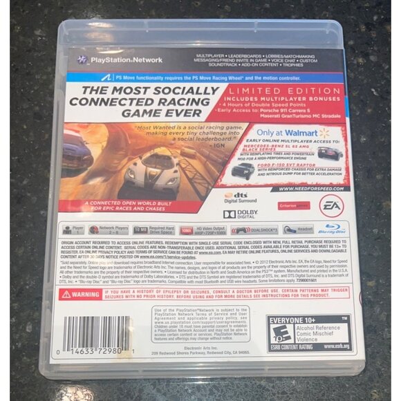 PlayStation 3 Most Wanted Limited Edition PS3 Adult Owned - Picture 2 of 3